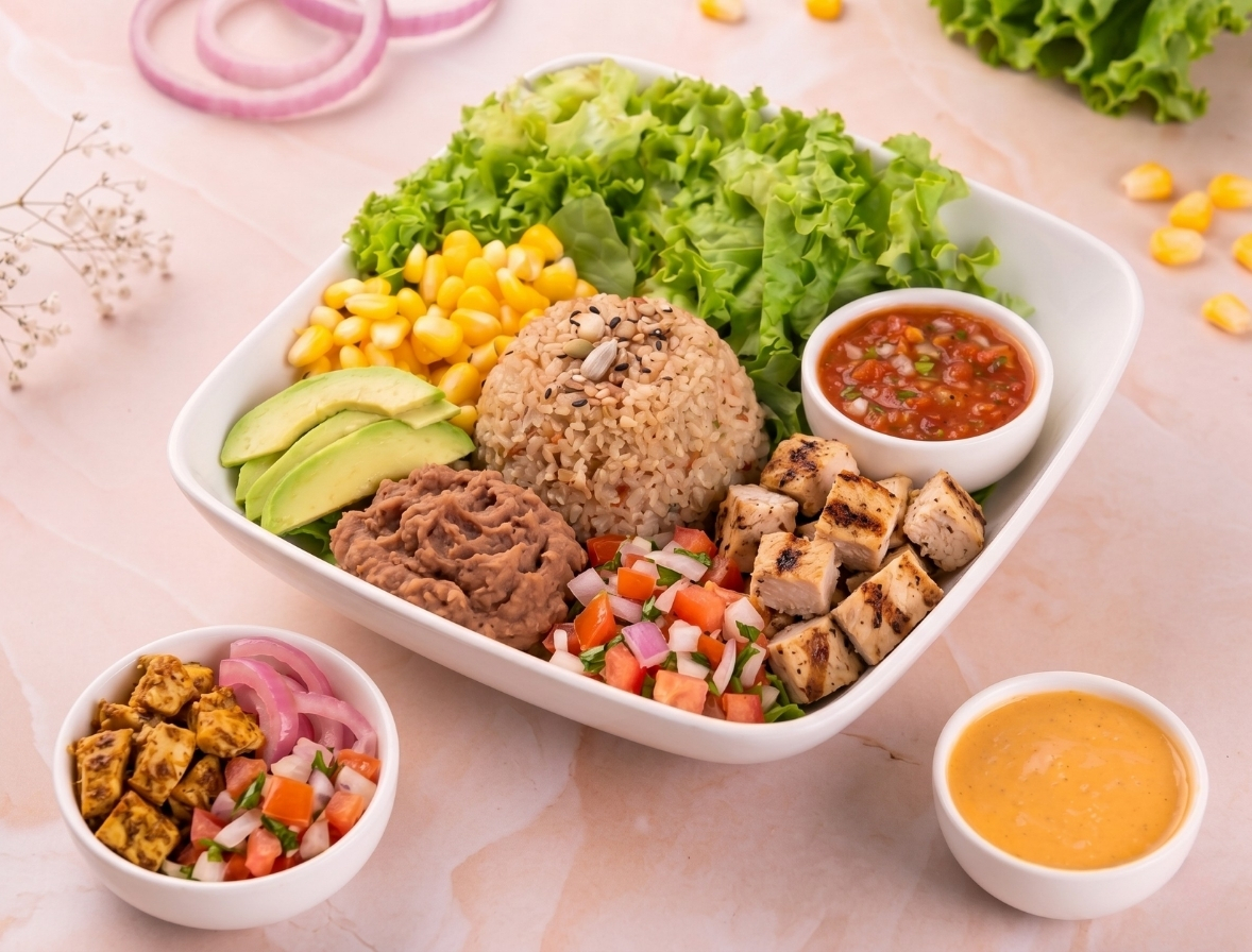 Chicken Burrito Super Bowl